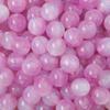 Rociado de Resina Dorado Peces Humanos Cuentas Fluyendo Patrón Floral Imitación Ojo de Gato Cuentas Redondas Material para Collar Pulsera de Cuentas Hecho a Mano DIY
