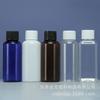 Botella de plástico cuadrada de 50 ml y 60 ml para líquidos, transparente, para PET, emulsión.