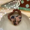 Nueva Pinza para el Cabello de Niños Estilo Retro Coreano con Estampado de Leopardo y Moño Pinza Lateral de Terciopelo Dulce y Fresca para Niñas Accesorios para el Cabello Pinza Bb para Mujeres