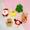 Serie Navideña Creativa Muñeco Relleno de Algodón Llavero Colgante Accesorios de Joyería Accesorios para Ropa Bolsas Accesorios Decorativos