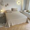 Sábana de Color Sólido Estilo Ins Pieza Única Dormitorio Estudiante Sábana Simple Engrosada Agradable al Tacto