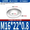 Guanwanki Aço Inoxidável 304 Arruela Redonda Ampliada Espessada Parafuso Metálico Arruela Plana Ultra-Fina M10-M64