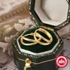 Brincos Brilhantes de Prata Esterlina S925 de Camada Dupla, Brincos, Elegantes Estilo Japonês e Coreano, Brincos Populares Estilo Douyin Brincos Ins