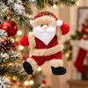 Decoraciones navideñas anciano muñeco de nieve ciervo regalos de Navidad pequeños colgantes muñecos de peluche adornos colgantes suministros para árboles adornos navideños