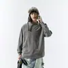 Ropa de Hombre Fengshe / Camiseta de Manga Larga Térmica de Cuello Semi Alto para Hombre, Base, Holgada Estilo Americano