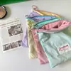 Bolsa de Almacenamiento para Macarons Color Bloque Dopamina Portátil para Salir Bolsita para Guardar Monedas y Labial Bolsa Simple con Cremallera Bolsa de Maquillaje