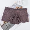 Roupa íntima sexy transfronteiriça feminina charmosa de renda quente transparente cintura baixa algodão entrepernas shorts de senhora cabeça