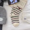Calcetines de Terciopelo de Visón para Mujer, Calcetines Cálidos de Otoño e Invierno, Calcetines de Media Pantorrilla con Botón de Terciopelo de Huevo, Calcetines Rayados Versátiles con Borde de Felpa