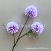 Flores Artificiales para Boda y Decoración del Hogar: Crisantemo de 3 Cabezas, Crisantemo Ping Pong de 5 Cabezas, Bola de Cardo de 9 Cabezas