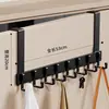 Perchero de Ropa con Gancho para Colgar en la Puerta, Colgador de Ropa de Pared para Dormitorio, Estante de Almacenamiento para Baño con Adhesivo Fuerte sin Taladro