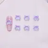 Serie Océano Cangrejo Lindas Decoraciones 3D de Animales para Uñas Resina Pequeños Accesorios DIY Accesorios de Uñas de Dibujos Animados Pedrería