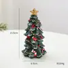Adornos de Mini Árbol de Navidad de Resina Transfronterizos Adornos Pequeños de Escritorio Regalos de Navidad Decoraciones Navideñas