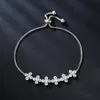 Pulseira de Cobre e Zircônia de Alta Qualidade, Vendida Quente na Europa e América, Exquisita e Versátil, Acessório para Vestido de Noiva, Atacado