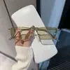 Gafas de sol vintage de metal con montura pequeña para mujer, cara pequeña, anti-UV, graduables para miopía, gafas de sol de Hip-Hop de moda para hombre