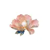 Broche de Flor de Peonía Guofeng para Mujer de Gama Alta Exquisito Estilo Antiguo Primavera y Verano Cheongsam Abrigo Chino Corsage Pin de Abrigo Accesorios