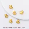 Colgante Antiguo de Oro con Goteo de Aceite a Través de Agujero Conservación de Color Caballo del Zodiaco Accesorios de Joyería DIY Pulsera Collar Colgante