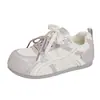 Zapatillas Blancas Transpirables 2026 para Mujer, Nuevo Estilo Coreano de Verano, Deportivas Versátiles para Estudiantes que Aumentan la Altura, Estilo Urbano Bk868-1