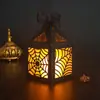 Caja de luz de cartón negro para Halloween, fiesta navideña, pantalla de lámpara con flor de ventana cortada a láser, caja de papel, linterna de telaraña