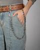 Corrente de Calça Masculina e Feminina Estilo Moderno e Descolado Personalizada Punk Hip-hop Hip-hop Denim Corrente de Cintura Acessórios de Calça de Metal da Moda Combina com Tudo