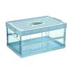 Caixa dobrável transparente para carro Caixa dobrável doméstica para armazenamento Caixa de armazenamento para roupas e livros Caixa de armazenamento para brinquedos infantis