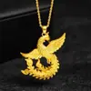 [Venta Directa] Auténtico Colgante Nuevo Fénix Dorado, Estilo Popular, El Más Fácil de Combinar Colgante de Lujo Fénix para Esposa