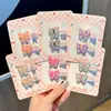 Nuevos Accesorios de Pinza para el Cabello de Mariposa de Cristal Pinza de Pato Cuadros Pinzas de Chica Fresca Accesorios para el Cabello Tocado Coreano