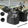 Bolsa Lateral Multifuncional para Bicicleta de Gran Capacidad Bolsa de Almacenamiento para Asiento Trasero de Motocicleta Vehículo Eléctrico Bolsa Trasera de Lona