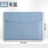 Bolsas de Documentos Empresariais Personalizáveis com Impressão de Logotipo, Pastas de Arquivo Impermeáveis, Bolsas de Documentos de Couro A4 Espessadas