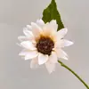 Girassol de pétala fina de ponta única simulação flor simulação atacado ornamentos para casa sala de estar adereços de decoração floral para casamento