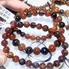 Pulsera de Cristal para Techo Super Siete Oro Negro, Pulsera de Cuarzo Super Siete Lisa Tipo Cabello al por Mayor