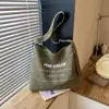 Bolsa de lona con textura retro para mujer, otoño e invierno, gran capacidad, un solo hombro, para ir al trabajo, bolsa de mano, versátil, estudiante, para clase, bolso cruzado