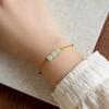 Pulsera de Jade Hotan Tejida Moda Pulsera Fresca y Libre de Color Estilo Étnico Pulsera Retro Cuerda Roja para Novias