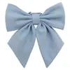 Poof Ding Oso Original Genuino JK Color Sólido Raíz de Pluma Corbata Lazo Flor Camisa Estudiante Universitario Femenino Accesorios Pequeño