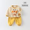 (Estrictamente seleccionado) Conjunto de Ropa de Otoño e Invierno para Bebés Hombres y Mujeres, Ropa de Salida de Terciopelo, Conjunto Cálido de Separados de Dibujos Animados