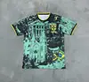 Camisa da Seleção Brasileira Copa do Mundo Qatar Edição Especial Manga Curta Camiseta Esportiva Casual Uniforme de Futebol