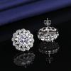 Venta en vivo lujo 5 quilates lujo diamante circonita collar anillo aretes set rica diosa accesorios de boda