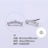 Acero titanio 316L chapado en oro cobre micro incrustado circonio arete largo para cartílago europeo y americano comercio exterior transfronterizo perforación arete para cartílago