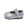 Zapatos Coreanos Nuevos de Primavera para Niños Pequeños, Zapatos de Princesa Tejidos para Niñas, Zapatos de Cuero Bajos de Moda para Niñas Mayores