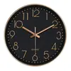 Reloj de Pared Nuevo Elegante Silencioso con Escala Digital 3D Creativa, Reloj para el Hogar para Sala de Estar, Reloj de Pared sin Taladro