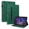 Adequado para Samsung Tab A9+ 11 polegadas 2023 Capa de Couro para Tablet A11 Estilo Business Costura Color-Blocking Fosco Porta-Cartões Suporte