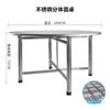 Nova Mesa de Aço Inoxidável, Mesa Redonda, Mesa Dobrável, Mesa com Fogueira para Casa de Aluguel, Mesa Doméstica, Mesa de Jantar para Feira Noturna, Mesa de Churrasco para Barraca ao Ar Livre