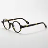 56002 Monturas de Acetato para Gafas de Hombre y Mujer, Montura de Titanio, Gafas de Montura de Acetato, Gafas de Montura Redonda, Estilo Japonés