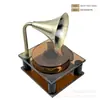Alto-falante Grande Retro de Luxo Leve Máquina de Gravação Enfeites de Cristal Modelo de Casa Departamento de Vendas Sala de Estar Pousada Casa Decoração Suave Decoração de Casa