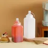 Frasco espremedor de calibre grande, frasco de plástico para geleia, frasco para molho de salada, frasco espremedor de óleo doméstico, frasco espremedor de molho para cozinha