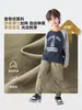 Pantalones de trabajo para niño Duoduo, pantalones casuales duraderos para niños, nuevos pantalones casuales elegantes para niños primavera y otoño 2026
