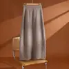 2026 Falda Nueva 100% Lana Moda Falda Ceñida que Estiliza las Caderas Otoño Invierno de Punto de Cintura Alta de Longitud Media Falda Larga
