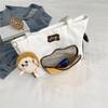Saco de lona de grande capacidade 2023 bolsa nova das mulheres estilo coreano personalidade de moda contraste cor mensageiro saco bolsa de ombro entrega de uma peça