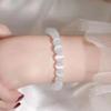 Pulsera de cristal de ópalo de 8 mm de estilo chino, anillo único para hombre y mujer, joyería de pulsera de colores al por mayor.