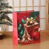 Nova Bolsa Tote de Natal com Pó Bronzeador em estoque Bolsa de Papel de Alto Padrão Bolsa de Presente Bolsa de Embalagem para Feriado Outlet de Fábrica