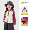 Chaqueta para Niñas Dudu Ropa Exterior con Capucha Otoño Conjunto para Bebé Deportivo Casual Top Ropa Infantil de Moda para Niñas